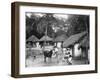 Family Outside their Home, Coolie Street, Kingston, Jamaica, 1931-null-Framed Photographic Print