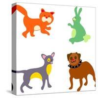 Family Pets-prawny-Stretched Canvas