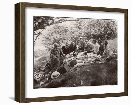 Family Picnic in the Countryside-null-Framed Photographic Print