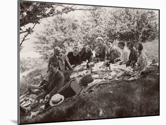 Family Picnic in the Countryside-null-Mounted Photographic Print