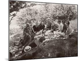 Family Picnic in the Countryside-null-Mounted Photographic Print