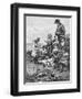 Family Picnic near the Sea-null-Framed Giclee Print