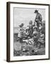 Family Picnic near the Sea-null-Framed Giclee Print