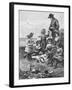 Family Picnic near the Sea-null-Framed Giclee Print