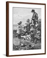 Family Picnic near the Sea-null-Framed Giclee Print