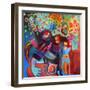 Family Picnic-Susse Volander-Framed Art Print