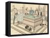 Family Playing a Game of Billiards-null-Framed Stretched Canvas