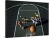 Family Playing Basketball Together-Bill Bachmann-Stretched Canvas