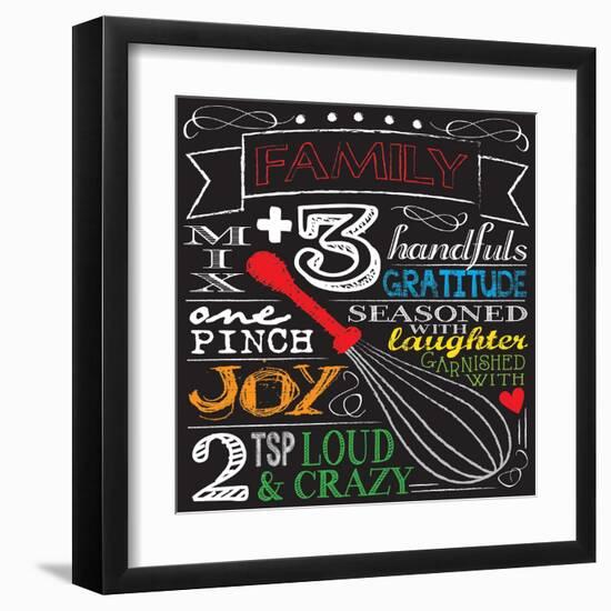 Family Plus Three-Melody Hogan-Framed Art Print