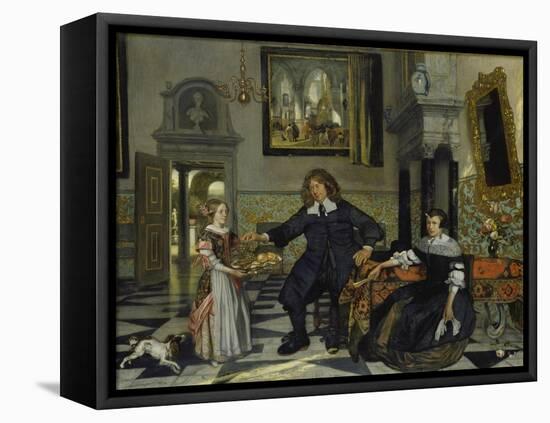 Family Portrait, 1678-Emanuel de Witte-Framed Stretched Canvas