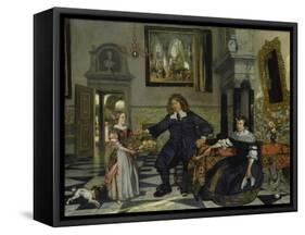 Family Portrait, 1678-Emanuel de Witte-Framed Stretched Canvas