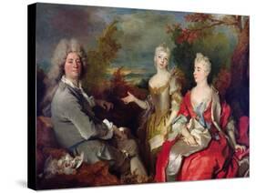 Family Portrait, C.1710-Nicolas de Largilliere-Stretched Canvas