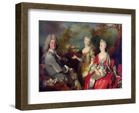 Family Portrait, C.1710-Nicolas de Largilliere-Framed Giclee Print