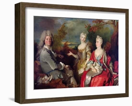 Family Portrait, C.1710-Nicolas de Largilliere-Framed Giclee Print