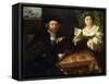 Family Portrait, C1523-Lorenzo Lotto-Framed Stretched Canvas