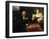 Family Portrait, C1523-Lorenzo Lotto-Framed Giclee Print