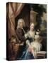 Family Portrait of Isaac Parker-Philip van Dijk-Stretched Canvas