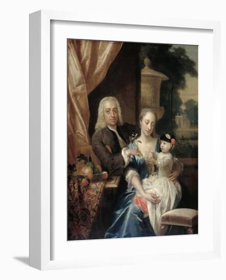 Family Portrait of Isaac Parker-Philip van Dijk-Framed Art Print