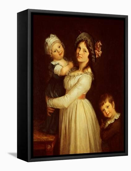 Family Portrait of Madame Anthony and Her Children, 1785-Pierre-Paul Prud'hon-Framed Stretched Canvas