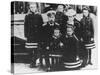 Family Portrait of Russian Tsar Nicholas Ii and Tsarina Alexandra with Their Children-null-Stretched Canvas