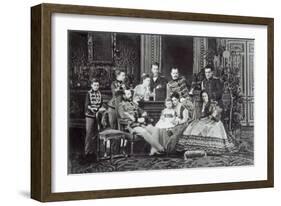 Family Portrait of Tsar Alexander II of Russia, 1860S-null-Framed Giclee Print