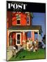 "Family Portrait on the Fourth" Saturday Evening Post Cover, July 5, 1952-John Falter-Mounted Giclee Print