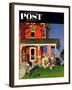 "Family Portrait on the Fourth" Saturday Evening Post Cover, July 5, 1952-John Falter-Framed Giclee Print