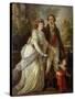 Family Portrait-Angelica Kauffmann-Stretched Canvas