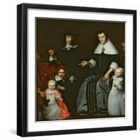 Family Portrait-Cornelis Bisschop-Framed Giclee Print