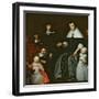 Family Portrait-Cornelis Bisschop-Framed Giclee Print