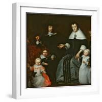 Family Portrait-Cornelis Bisschop-Framed Giclee Print