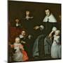 Family Portrait-Cornelis Bisschop-Mounted Giclee Print