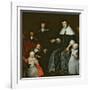 Family Portrait-Cornelis Bisschop-Framed Giclee Print