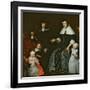 Family Portrait-Cornelis Bisschop-Framed Giclee Print