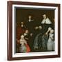 Family Portrait-Cornelis Bisschop-Framed Giclee Print