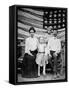 Family Pose in Front of American Flag, Ca. 1898-null-Framed Stretched Canvas