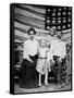 Family Pose in Front of American Flag, Ca. 1898-null-Framed Stretched Canvas