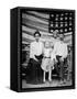 Family Pose in Front of American Flag, Ca. 1898-null-Framed Stretched Canvas