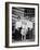 Family Pose in Front of American Flag, Ca. 1898-null-Framed Photographic Print