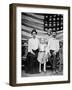 Family Pose in Front of American Flag, Ca. 1898-null-Framed Photographic Print