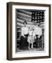 Family Pose in Front of American Flag, Ca. 1898-null-Framed Photographic Print