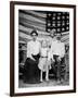 Family Pose in Front of American Flag, Ca. 1898-null-Framed Photographic Print