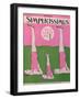 Family Practising Gymnastics, Cover of 'Simplicissimus' Magazine, 21st May 1928-null-Framed Giclee Print