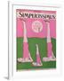 Family Practising Gymnastics, Cover of 'Simplicissimus' Magazine, 21st May 1928-null-Framed Giclee Print