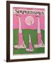 Family Practising Gymnastics, Cover of 'Simplicissimus' Magazine, 21st May 1928-null-Framed Giclee Print