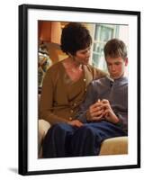 Family Relationships, Mother and Son-null-Framed Premium Photographic Print