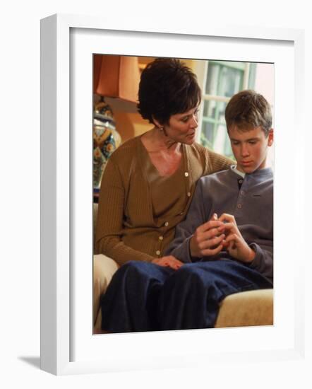 Family Relationships, Mother and Son-null-Framed Photographic Print
