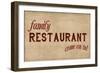 Family Restaurant-PI Studio-Framed Art Print