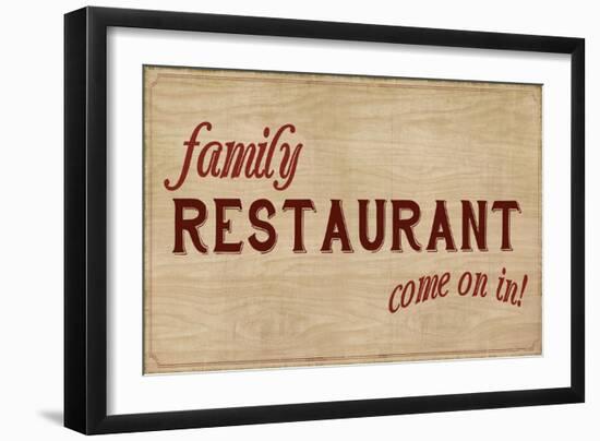 Family Restaurant-PI Studio-Framed Art Print