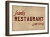 Family Restaurant-PI Studio-Framed Premium Giclee Print